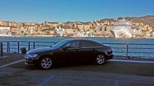 audi a6 lanterna limo service private taxi genova milano noleggio con conducente ncc