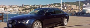 audi a8 lanterna limo service private taxi genova milano noleggio con conducente ncc